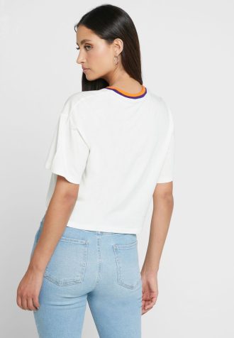 Camisetas blancas con cuello redondo y gráficos de Ralph Lauren para mujer