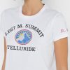 Camisetas blancas con cuello redondo y gráficos de Ralph Lauren para mujer