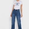 Camisetas blancas con cuello redondo y gráficos de Ralph Lauren para mujer