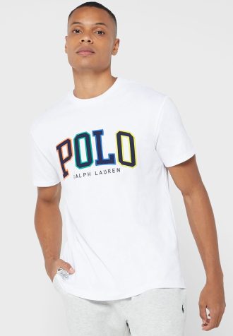 Camisetas blancas de cuello redondo con el logotipo de Ralph Lauren para hombre Camisetas blancas de cuello redondo con el logotipo de Ralph Lauren para hombre