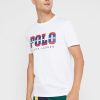 Camisetas blancas de cuello redondo con el logotipo de Ralph Lauren para hombre