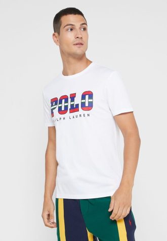 Camisetas blancas de cuello redondo con el logotipo de Ralph Lauren para hombre Camisetas blancas de cuello redondo con el logotipo de Ralph Lauren para hombre
