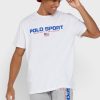 Camisetas blancas de cuello redondo con el logotipo de Ralph Lauren para hombre