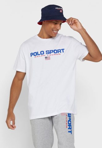 Camisetas blancas de cuello redondo con el logotipo de Ralph Lauren para hombre Camisetas blancas de cuello redondo con el logotipo de Ralph Lauren para hombre
