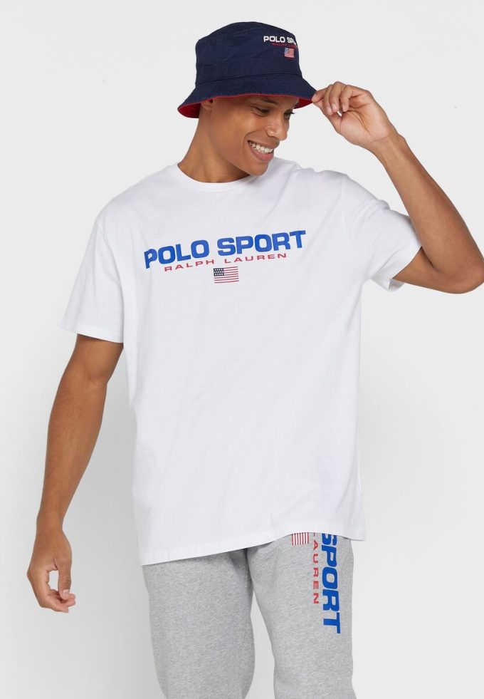Camisetas blancas de cuello redondo con el logotipo de Ralph Lauren para hombre