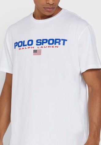 Camisetas blancas de cuello redondo con el logotipo de Ralph Lauren para hombre Camisetas blancas de cuello redondo con el logotipo de Ralph Lauren para hombre