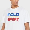 Camisetas blancas de cuello redondo con el logotipo de Ralph Lauren para hombre