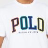 Camisetas blancas de cuello redondo con el logotipo de Ralph Lauren para hombre Camisetas blancas de cuello redondo con el logotipo de Ralph Lauren para hombre