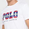 Camisetas blancas de cuello redondo con el logotipo de Ralph Lauren para hombre
