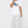 Camisetas blancas de cuello redondo con el logotipo de Ralph Lauren para hombre Camisetas blancas de cuello redondo con el logotipo de Ralph Lauren para hombre