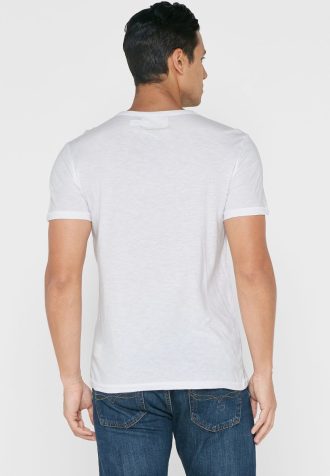 Camisetas blancas de cuello redondo con eslogan de Ralph Lauren para hombre Camisetas blancas de cuello redondo con eslogan de Ralph Lauren para hombre