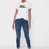 Camisetas blancas de cuello redondo con gráficos de Ralph Lauren para mujer