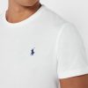 Camisetas blancas de cuello redondo con logo en el pecho de Ralph Lauren para hombre Camisetas blancas de cuello redondo con logo en el pecho de Ralph Lauren para hombre