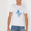 Camisetas blancas de cuello redondo estampadas de Ralph Lauren para hombre