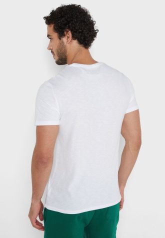 Camisetas blancas de cuello redondo Ralph Lauren Essential para hombre Camisetas blancas de cuello redondo Ralph Lauren Essential para hombre