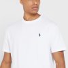 Camisetas blancas de cuello redondo Ralph Lauren Essential para hombre Camisetas blancas de cuello redondo Ralph Lauren Essential para hombre