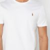 Camisetas blancas de cuello redondo Ralph Lauren Essential para hombre