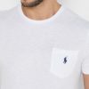 Camisetas blancas de cuello redondo Ralph Lauren Essential para hombre Camisetas blancas de cuello redondo Ralph Lauren Essential para hombre
