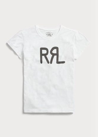 Camisetas blancas de jersey de algodón con el logotipo de Ralph Lauren para mujer