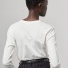 Camisetas blancas de manga larga de algodón Ralph Lauren Cinema Polo Bear para mujer
