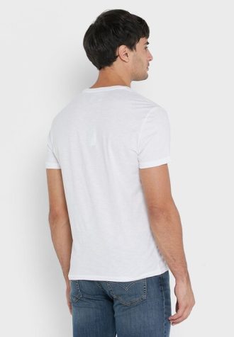 Camisetas blancas Ralph Lauren con logo en el pecho para hombre Camisetas blancas Ralph Lauren con logo en el pecho para hombre