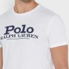 Camisetas blancas Ralph Lauren con logo en el pecho para hombre