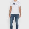 Camisetas blancas Ralph Lauren con logo en el pecho para hombre