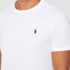 Camisetas de algodón Ralph Lauren blancas de corte entallado para hombre Camisetas de algodón Ralph Lauren blancas de corte entallado para hombre