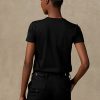 Camisetas de algodón Ralph Lauren Safari Polo Bear para mujer, color negro Camisetas de algodón Ralph Lauren Safari Polo Bear para mujer, color negro