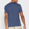 Camisetas de cuello redondo a rayas de Ralph Lauren para hombre en azul