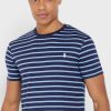 Camisetas de cuello redondo a rayas de Ralph Lauren para hombre en azul