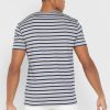 Camisetas de cuello redondo a rayas Ralph Lauren grises para hombre Camisetas de cuello redondo a rayas Ralph Lauren grises para hombre
