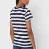 Camisetas de cuello redondo a rayas Ralph Lauren para mujer en azul marino Camisetas de cuello redondo a rayas Ralph Lauren para mujer en azul marino
