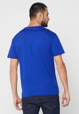Camisetas de cuello redondo con el logotipo de Ralph Lauren para hombre en azul Camisetas de cuello redondo con el logotipo de Ralph Lauren para hombre en azul