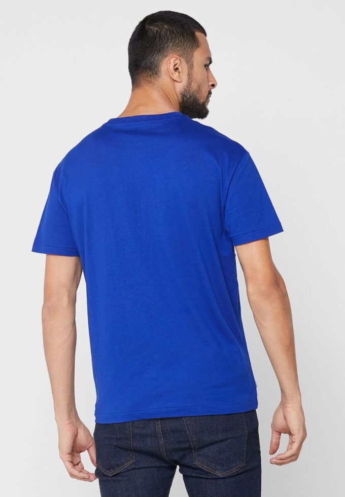 Camisetas de cuello redondo con el logotipo de Ralph Lauren para hombre en azul