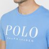 Camisetas de cuello redondo con el logotipo de Ralph Lauren para hombre en azul Camisetas de cuello redondo con el logotipo de Ralph Lauren para hombre en azul