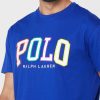 Camisetas de cuello redondo con el logotipo de Ralph Lauren para hombre en azul