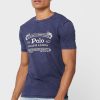 Camisetas de cuello redondo con el logotipo de Ralph Lauren para hombre en azul marino Camisetas de cuello redondo con el logotipo de Ralph Lauren para hombre en azul marino