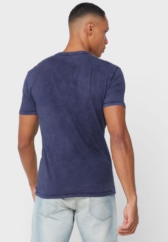 Camisetas de cuello redondo con el logotipo de Ralph Lauren para hombre en azul marino Camisetas de cuello redondo con el logotipo de Ralph Lauren para hombre en azul marino