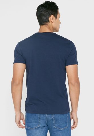 Camisetas de cuello redondo con el logotipo de Ralph Lauren para hombre en azul marino Camisetas de cuello redondo con el logotipo de Ralph Lauren para hombre en azul marino