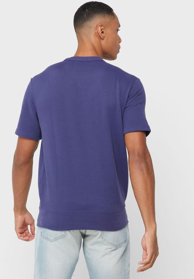 Camisetas de cuello redondo con el logotipo de Ralph Lauren para hombre en azul marino Camisetas de cuello redondo con el logotipo de Ralph Lauren para hombre en azul marino