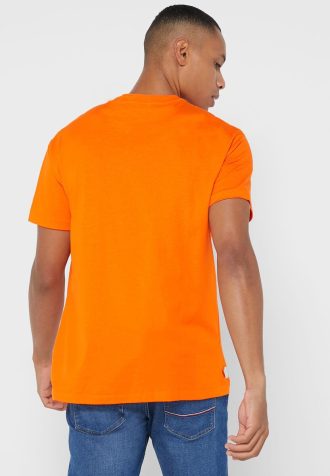 Camisetas de cuello redondo con el logotipo de Ralph Lauren para hombre en color naranja Camisetas de cuello redondo con el logotipo de Ralph Lauren para hombre en color naranja