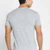 Camisetas de cuello redondo con el logotipo de Ralph Lauren para hombre en gris