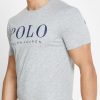 Camisetas de cuello redondo con el logotipo de Ralph Lauren para hombre en gris