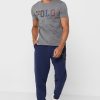 Camisetas de cuello redondo con el logotipo de Ralph Lauren para hombre en gris