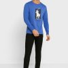 Camisetas de cuello redondo con gráfico de Ralph Lauren para hombre en azul Camisetas de cuello redondo con gráfico de Ralph Lauren para hombre en azul