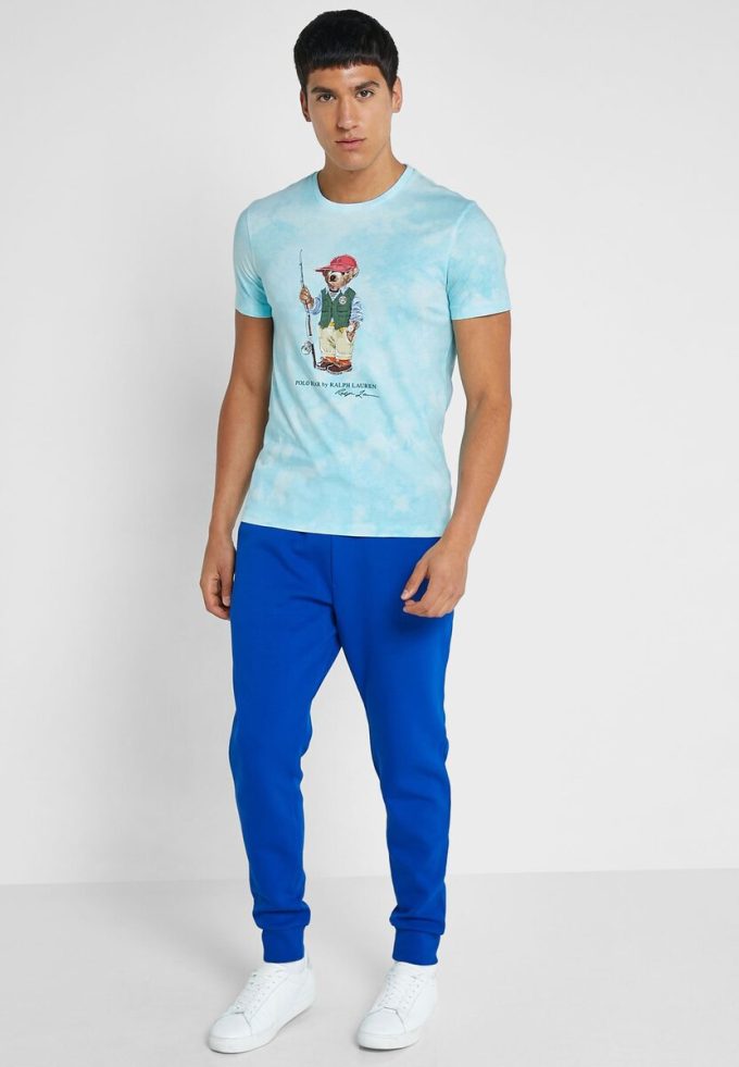 Camisetas de cuello redondo con gráfico de Ralph Lauren para hombre en azul Camisetas de cuello redondo con gráfico de Ralph Lauren para hombre en azul