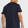 Camisetas de cuello redondo con logotipo bordado de Ralph Lauren para hombre en azul marino