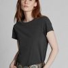 Camisetas de cuello redondo de algodón Ralph Lauren para mujer, color negro Camisetas de cuello redondo de algodón Ralph Lauren para mujer, color negro