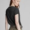 Camisetas de cuello redondo de algodón Ralph Lauren para mujer, color negro Camisetas de cuello redondo de algodón Ralph Lauren para mujer, color negro